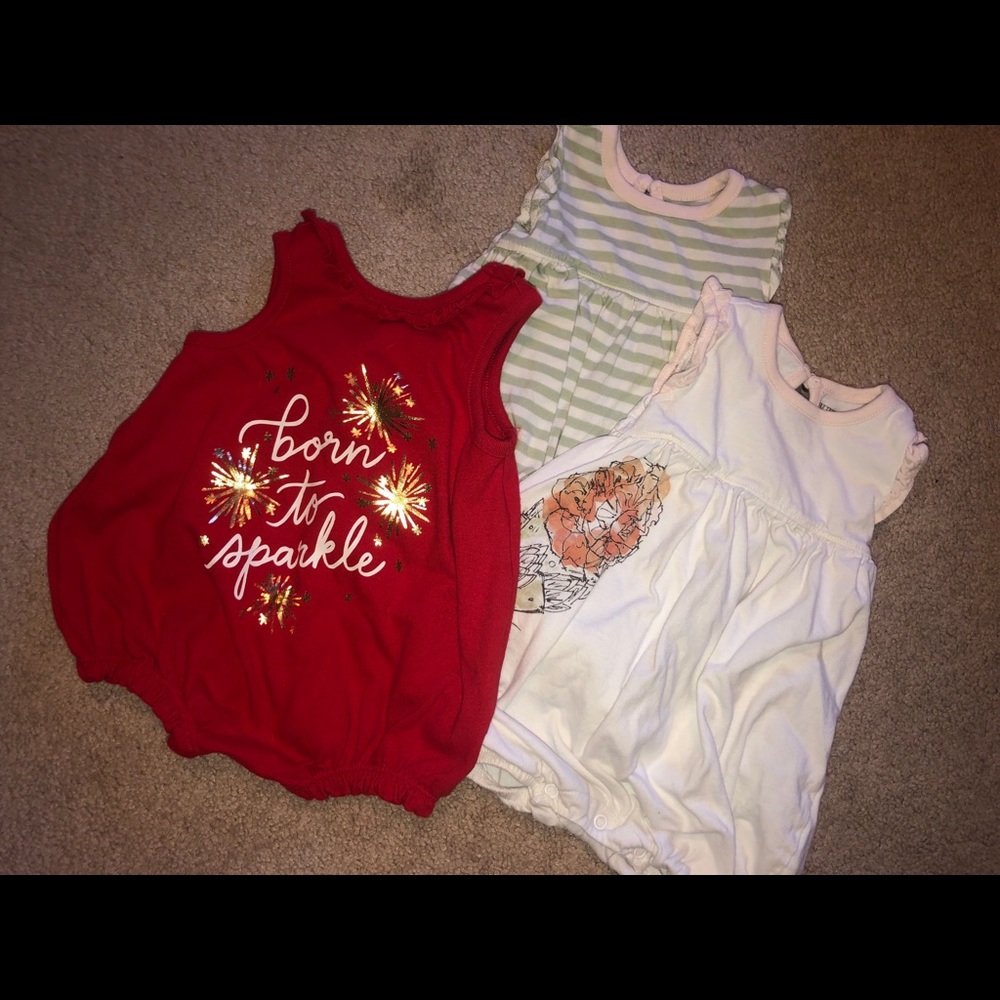 3-6 month romper bundle